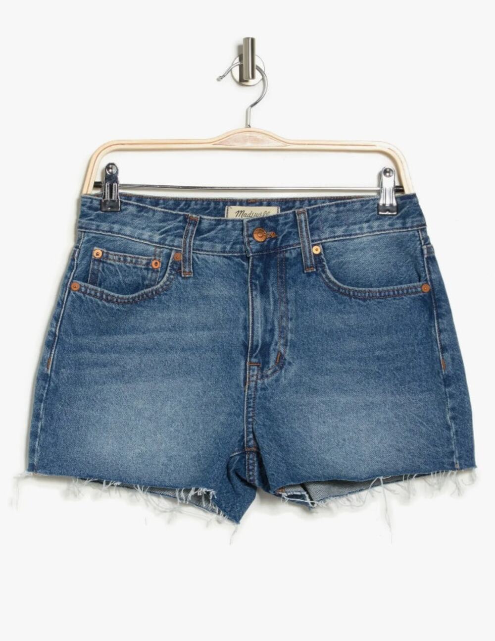 Madewell NWT Relaxed Denim Jeans Shorts Poinciana Medium Wash Cut Off Size 30